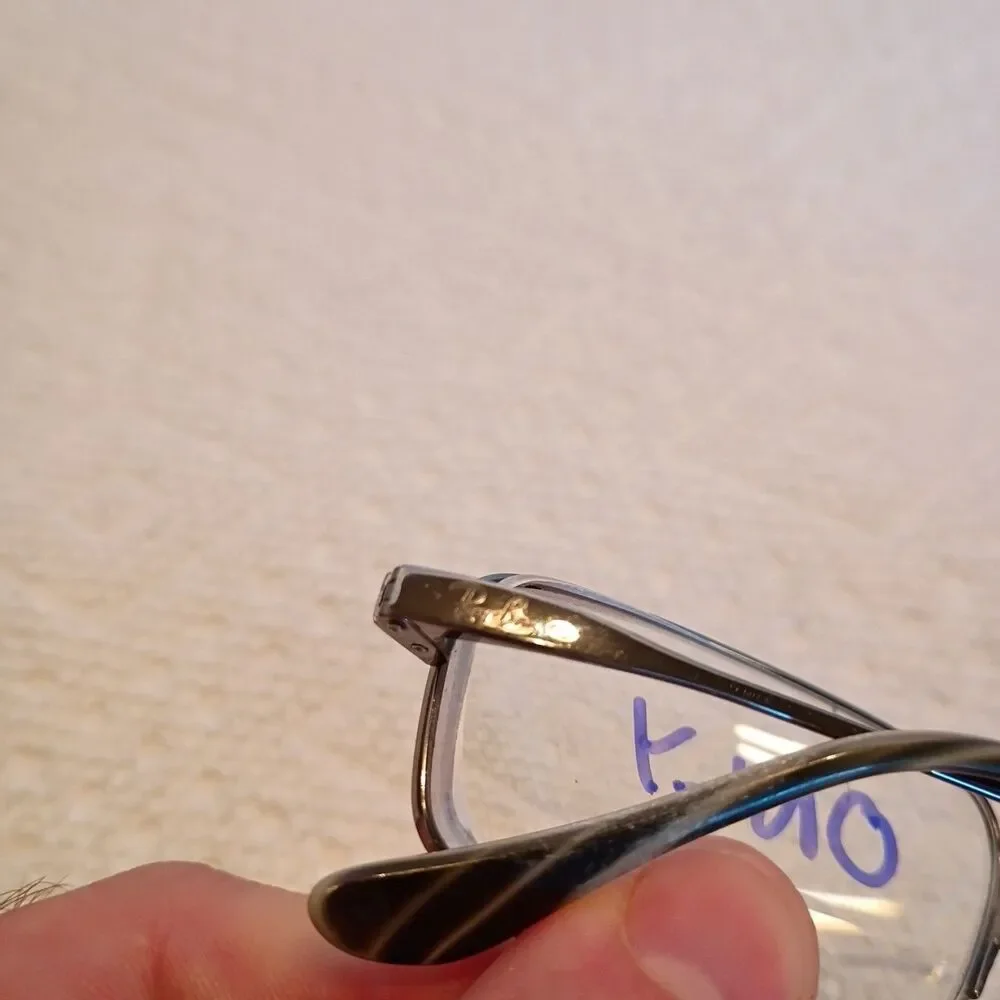 Ray Ban RB8611 1000 Silver Metal Rectangle Eyeglasses Frame Only 54-18 145